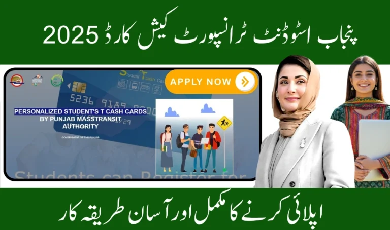 Applying for the Punjab T-Cash Card 2025